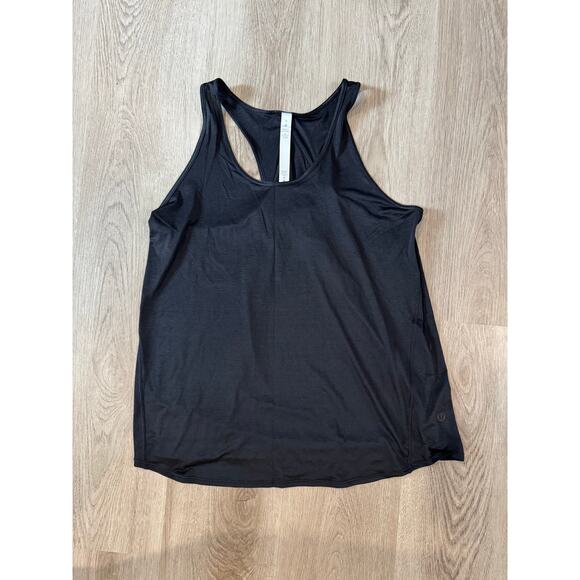 Lululemon Women's Essential Tank Top Pleated Sleeveless Racerback Black Size 6 - Picture 3 of 6